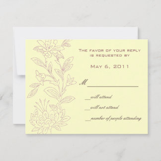 Natürliche/Rose Save the Date RSVP Karte