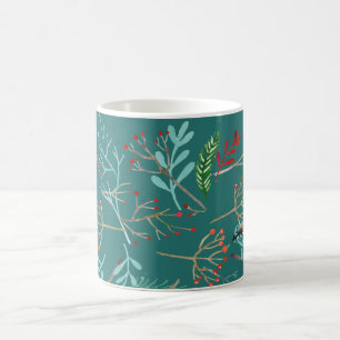Natürliche rustikale Weihnachten Kaffeetasse