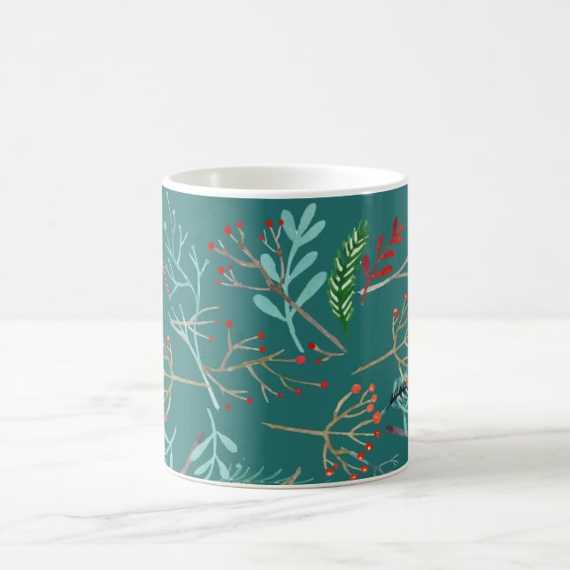 Natürliche rustikale Weihnachten Kaffeetasse (Mittel)