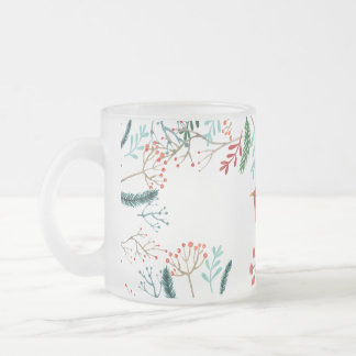 Natürliche rustikale Weihnachten Mattglastasse