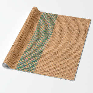 Natürliche Sackleinwand braune Farbe strukturiert Geschenkpapier