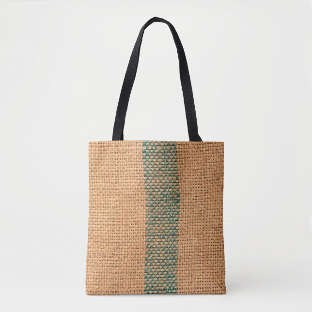 Natürliche Sacktuch braun Farbe strukturiert und B Tasche (Vorderseite)
