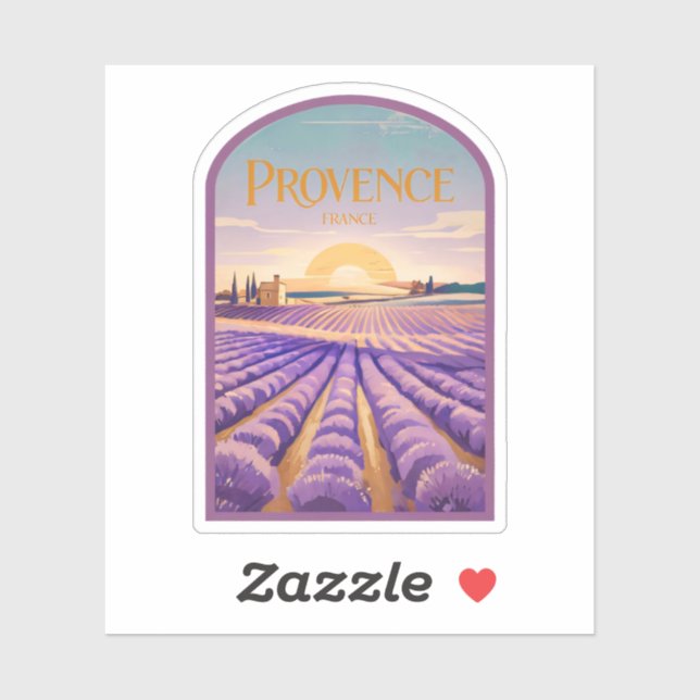 Natürliche Schönheit der Provence-Frankreich Aufkleber (Blatt)