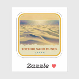 Natürliche Schönheit der Tottori Dunes-Japan Aufkleber