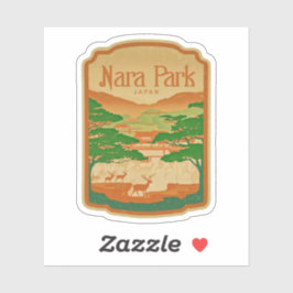 Natürliche Schönheit des Nara Park-Japan Aufkleber