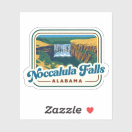 Natürliche Schönheit Noccalula Falls-Alabama Aufkleber