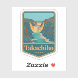 Natürliche Schönheit Takachiho-Japan Aufkleber