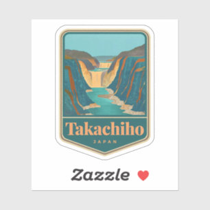 Natürliche Schönheit Takachiho-Japan Aufkleber
