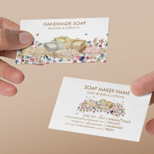 Natürliche Seife Floral Visitenkarte