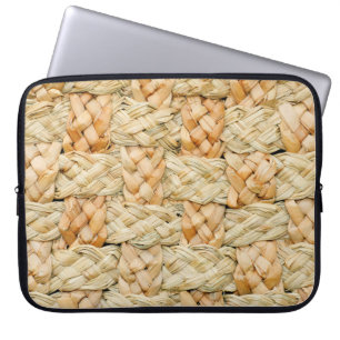 natürliche Strohtextur  Laptopschutzhülle