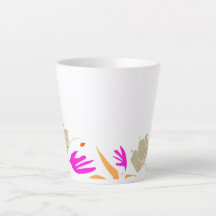 Natürliche Themenzusammensetzung Latte Tasse