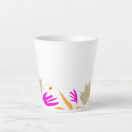 Natürliche Themenzusammensetzung Latte Tasse