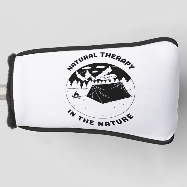 Natürliche Therapie in der Natur Putter Abdeckung Golf Headcover (Vorderseite)