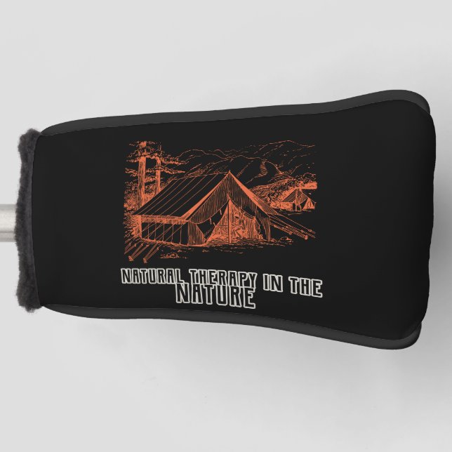Natürliche Therapie in der Natur Putter Abdeckung Golf Headcover (Vorderseite)