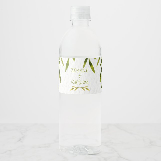 Natürliche, wasserfarbene Blätter (Vorderseite)