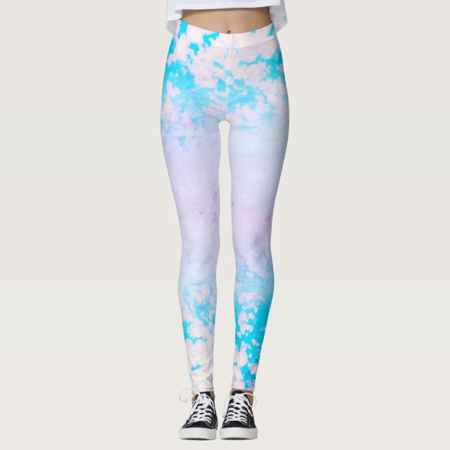 Natürliche Weichheit, weiche Zirruswolken Leggings (Vorderseite)