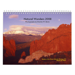 Natürliche Wunder 2008 - besonders angefertigt Kalender