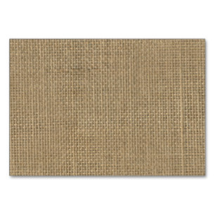 Natürlicher beige TAN-Jutefaser-Leinwand-Rustikale Tischnummer