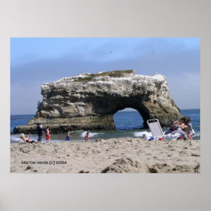 Natürlicher Brücken-Druck Santa Cruz Poster