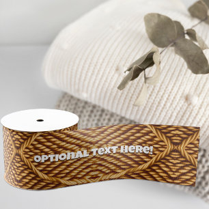 Natürlicher Faserzwirn-Jute-Stil - Fakultative Wor Ripsband