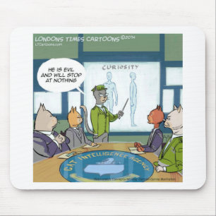 Natürlicher Feind der Katzen Lustig Mousepad