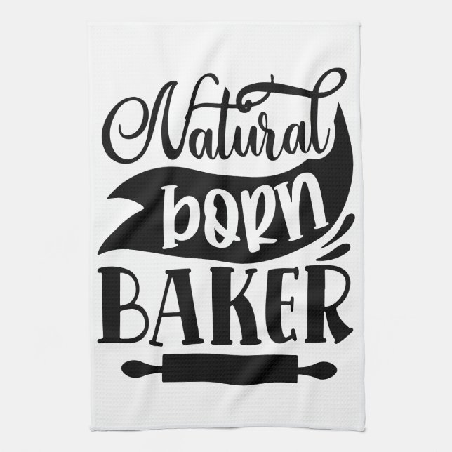 Natürlicher Geborener Baker Geschirrtuch (Vertikal)