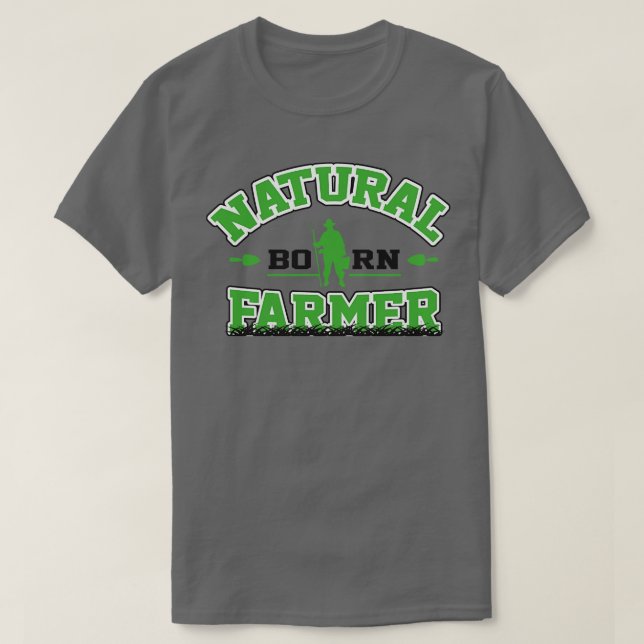 Natürlicher Geborener Bauer T-Shirt (Design vorne)