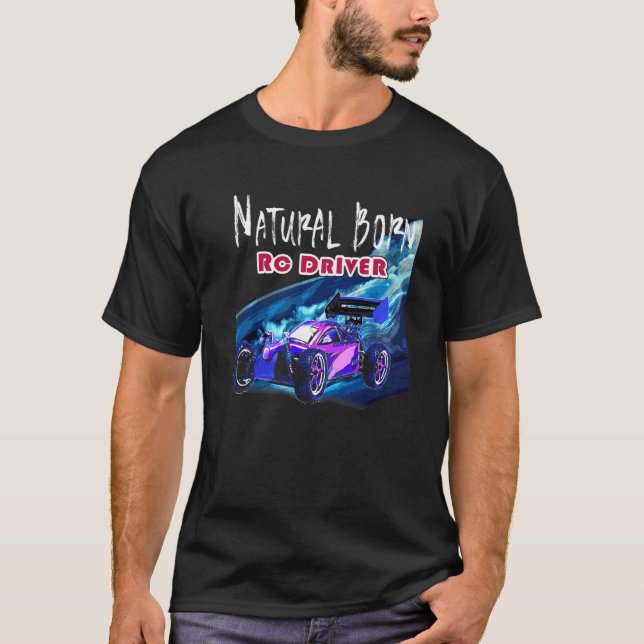 Natürlicher Geborener RC-Treiber Racer Remote Cont T-Shirt (Vorderseite)