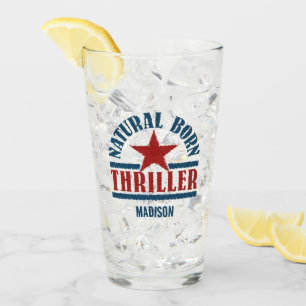 Natürlicher Geborener Thriller-individuelle Name Glas