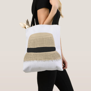 Natürlicher geflochtener Strohhut Sommer Geschenk Tasche