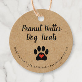 Natürlicher Gourmet-Hund Rustikale Leckerei Geschenkanhänger