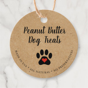 Natürlicher Gourmet-Hund Rustikale Leckerei Geschenkanhänger
