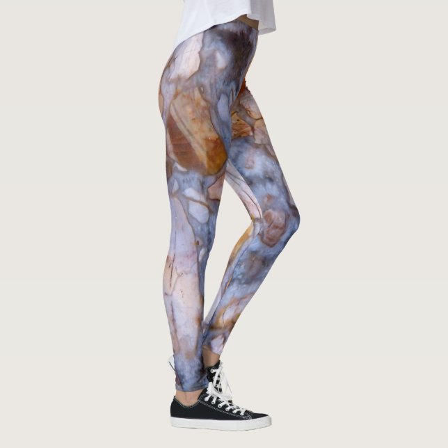 Natürlicher Jasper Stone Authentische Farben und D Leggings (Rechts)