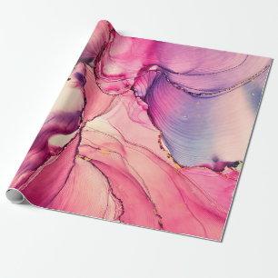Natürlicher Luxus abstrakte Flüssigkunstmalerei  Geschenkpapier
