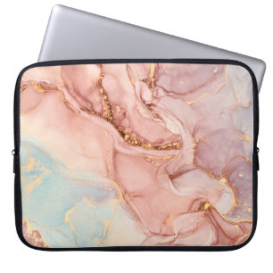 Natürlicher Luxus abstrakte Flüssigkunstmalerei in Laptopschutzhülle