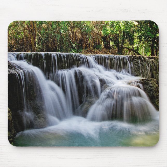 Natürlicher Wasserfall Mousepad (Vorne)