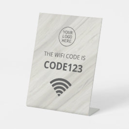 Natürlicher Wellness-Center Wifi Code QR Sockelschild