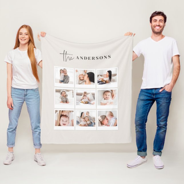 Natürliches botanisches Foto Fleecedecke (Beispiel)