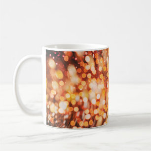 Natürliches Bukett und helle goldene Lichter Kaffeetasse