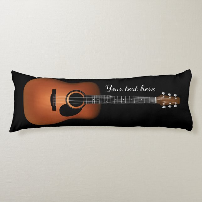 Natürliches hölzernes Akustikgitarre-Körper-Kissen Seitenschläferkissen (Vorderseite)