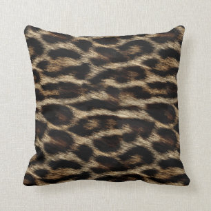 Natürliches Leopard-Beschaffenheits-Druck-Kissen Kissen