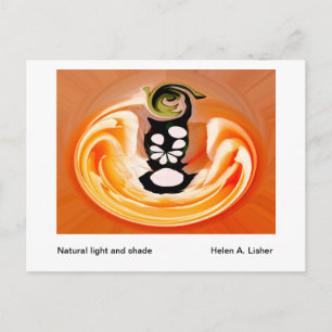 Natürliches Licht und Schatten Postkarte