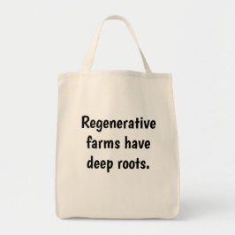 Natürliches Material "Regenerative Farmen haben ti Tragetasche