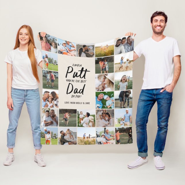 Natürliches Multi-Foto-Golfparadies Fleecedecke (Beispiel)