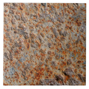 Natürliches, rostfreies, korrodiertes Metall, fot Fliese