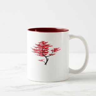 Natürliches Rot Zweifarbige Tasse