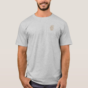 Natürliches Spitzen-Orchideen-Emblem Blossom Bas T-Shirt