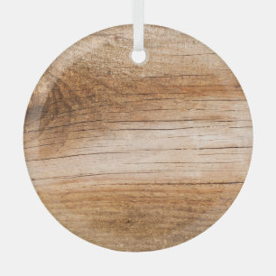 Natürliches Tannenholz: texturierte Oberfläche Ornament Aus Glas