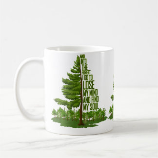 Naturliebhaber-Camping-Abenteuer und in den Wald Kaffeetasse
