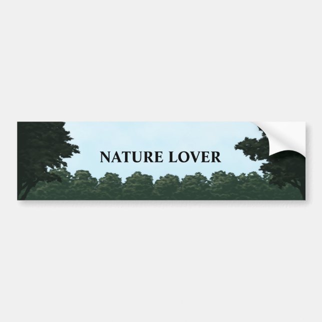 Naturliebhaber-Landschaftspanorama-Autoaufkleber Autoaufkleber (Vorne)